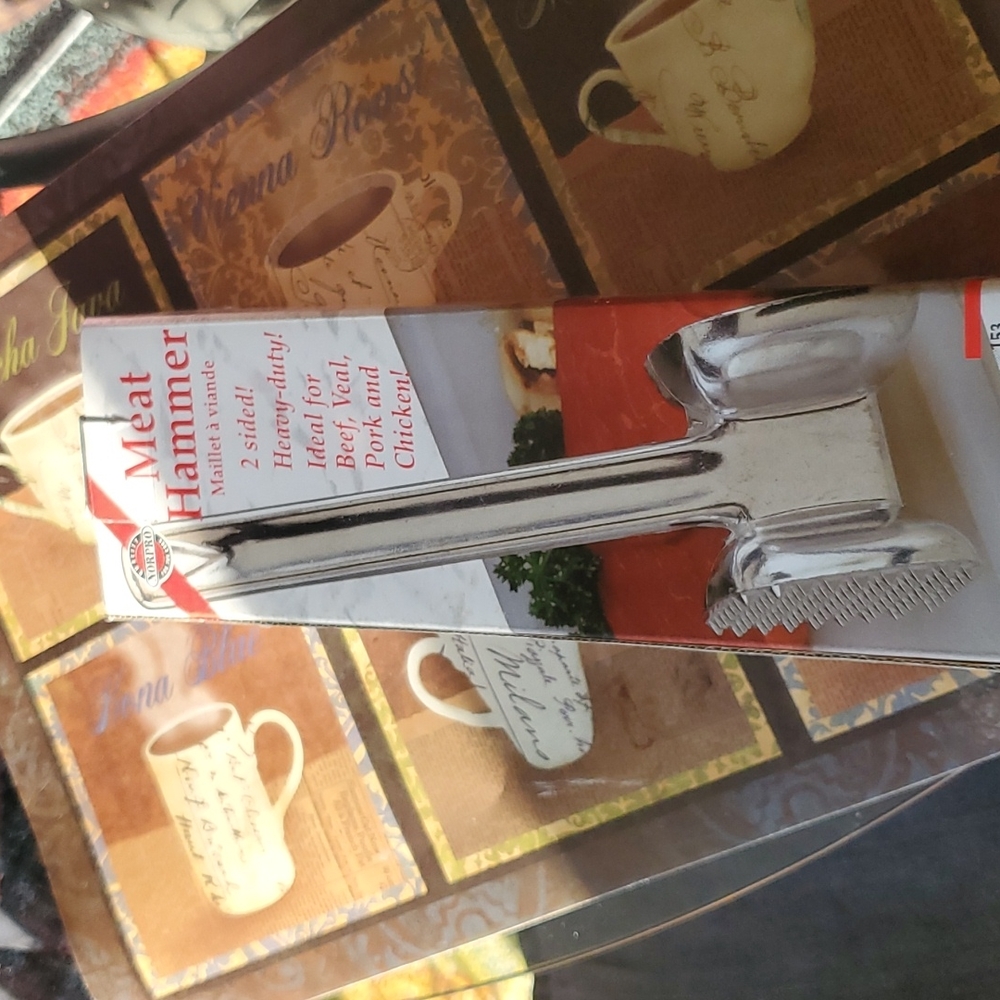 Mear steel  hammer amazing I use to cook